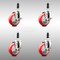 Service Caster 4 Inch 316SS Red Poly Swivel 3/4 Inch Expanding Stem Caster Set Brake SCC SCC-SS316EX20S414-PPUB-RED-TLB-34-4 - alternate 1